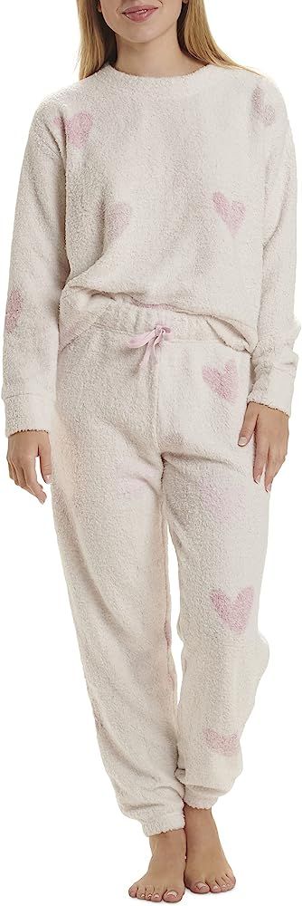 Splendid Women's Long Sleeve Lounge Top and Cozy Bottom Pant Pajama Set Pj | Amazon (US)