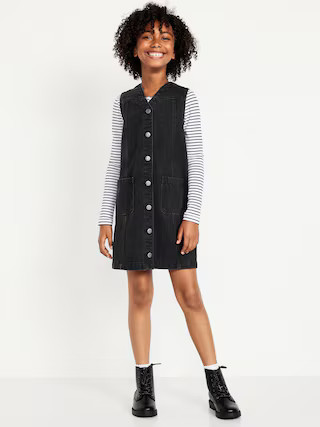 Sleeveless Pocket Jean Dress for Girls | Old Navy (US)