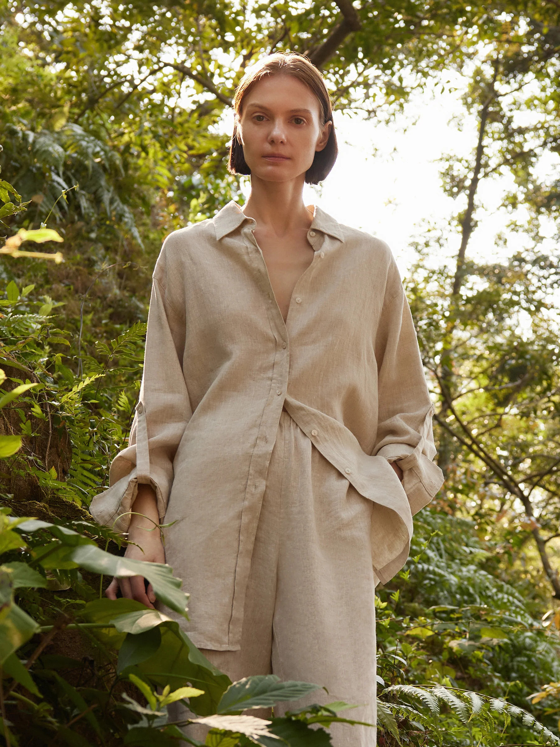 Chemise oversize femme 100% lin | GOELIA