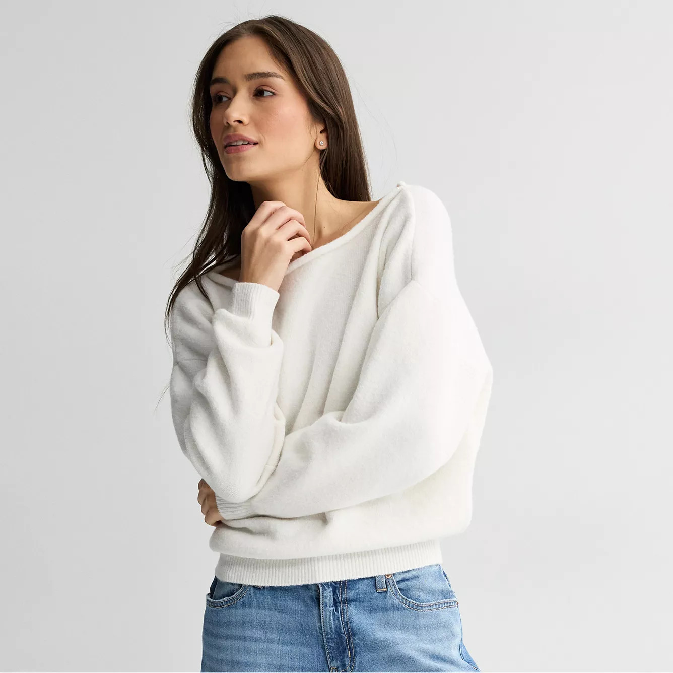 Juniors' SO\u00ae Off Shoulder Sweater | Kohl's