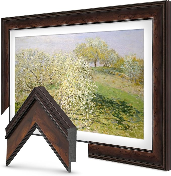 Frame My TV Deco TV Frames - Burlwood Smart Frame Compatible ONLY with Samsung The Frame TV and P... | Amazon (US)