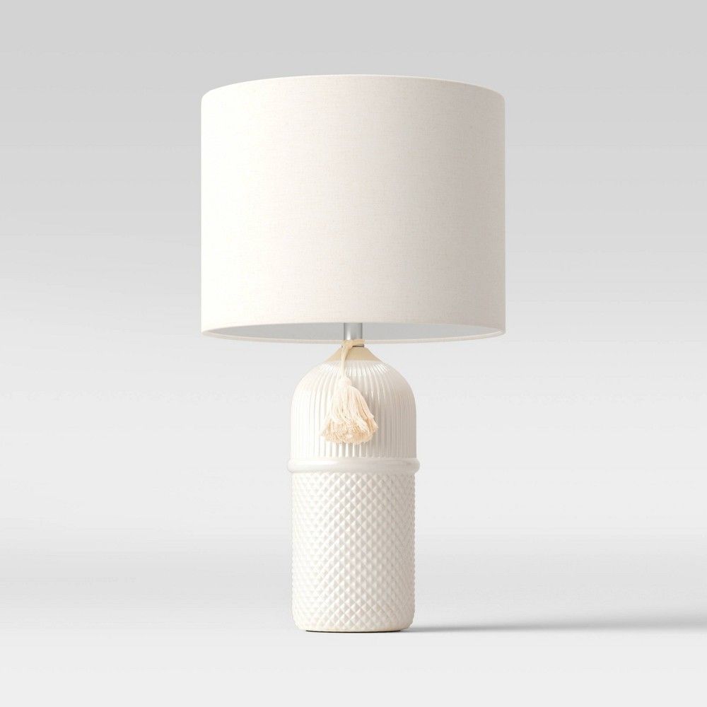 Large Assembled Ceramic Table Lamp White - Threshold | Target