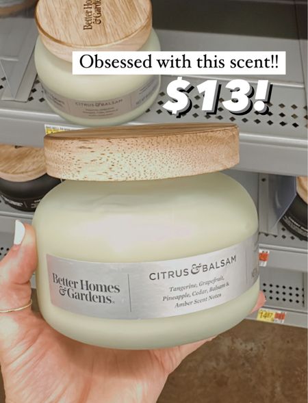 Obsessed with this scent…it’s fresh & light, with notes of citrus, but not too sweet. Like Fir meets Citrus…so good! And the price is great, especially for the size!

The red Citrus & Lava is another good one, it smells exactly like Capri Blue!

#walmartpartner #walmarthome @walmart 