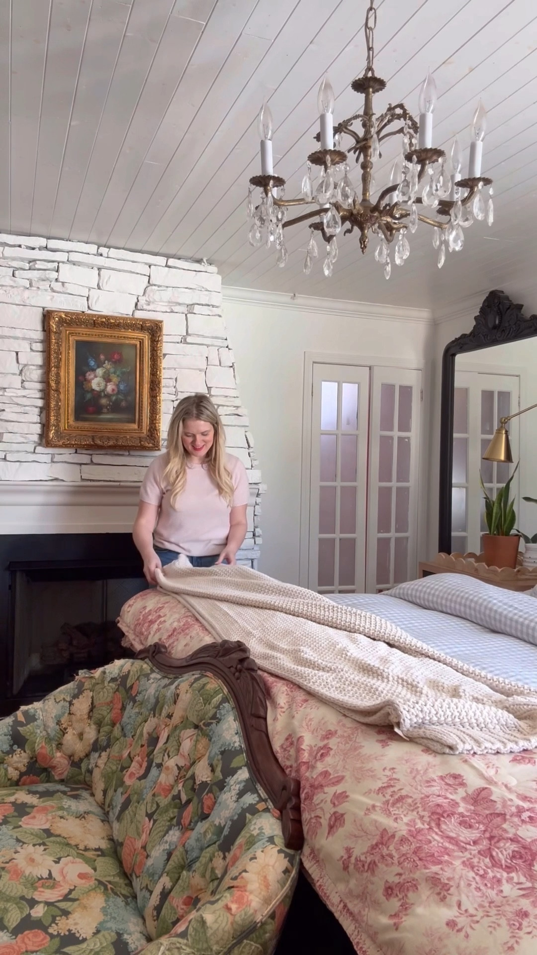 The dang dog kept stealing our Quince Cotton Fisherman Blanket from @OneQuince So, I had to order more. Now we nearly have one in every room.
Not only does it instantly add a cozy look to a home but it holds up beautifully around my children and pets!
#QuincePartner 

#LTKSeasonal #LTKHome