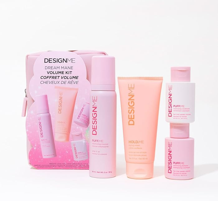 DESIGNME Dream Mane Volume Kit | Holiday Gift| Volumizing Shampoo & Conditioner, Hair Mousse & St... | Amazon (US)