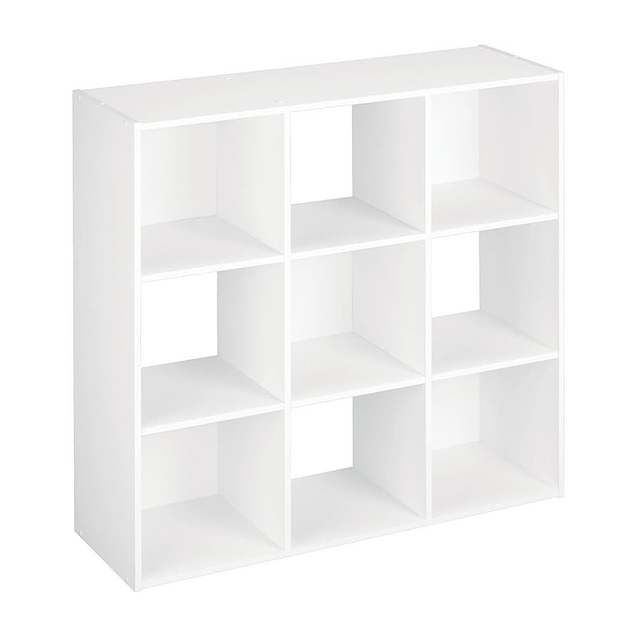 ClosetMaid 9 Cube Laminated Wood Reversible Stackable Open Bookcase Display Shelf Storage Organiz... | Amazon (US)