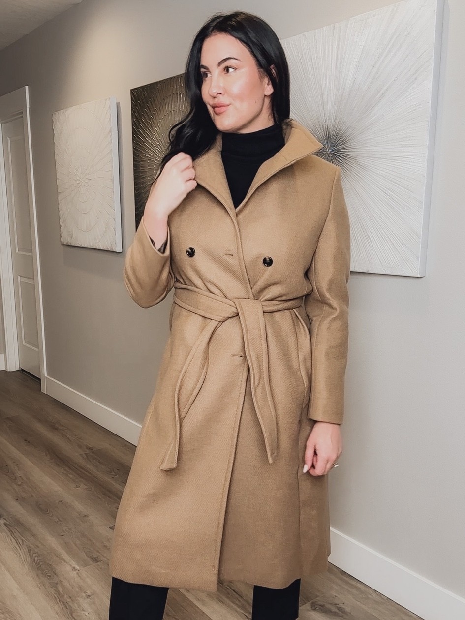Camel fall coat on sale! Wearing size large. 

#LTKSeasonal #LTKworkwear #LTKstyletip