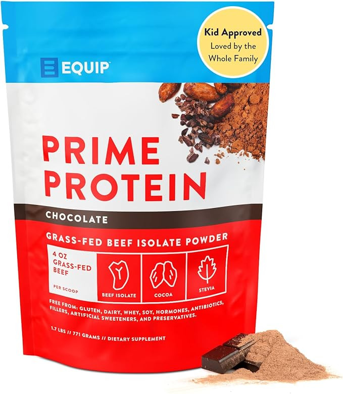 Equip Foods Prime Protein Powder | Clean, Grass Fed Beef Protein Isolate | Carnivore Protein Powd... | Amazon (US)