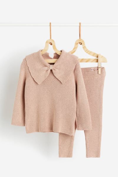 2-piece Knit Cotton Set | H&M (US + CA)