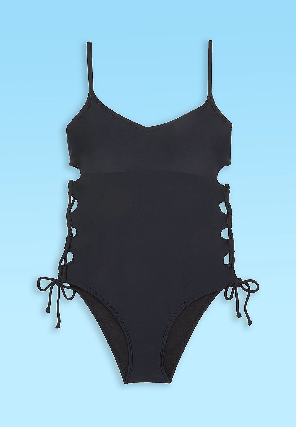 IndigoSky™ Lace Side One Piece Swimsuit | Maurices