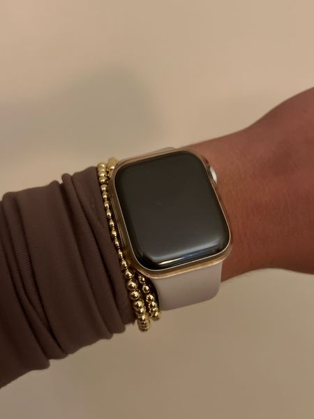 Gold beaded bracelet set and apple watch

#LTKfindsunder50 #LTKGiftGuide #LTKstyletip