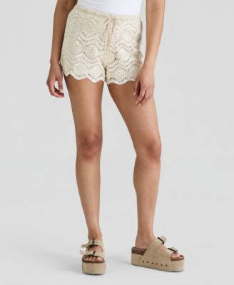 And Now This Women's Sequin Embellished Crochet Shorts, Macy's Exclusive - Macy's | Macy's