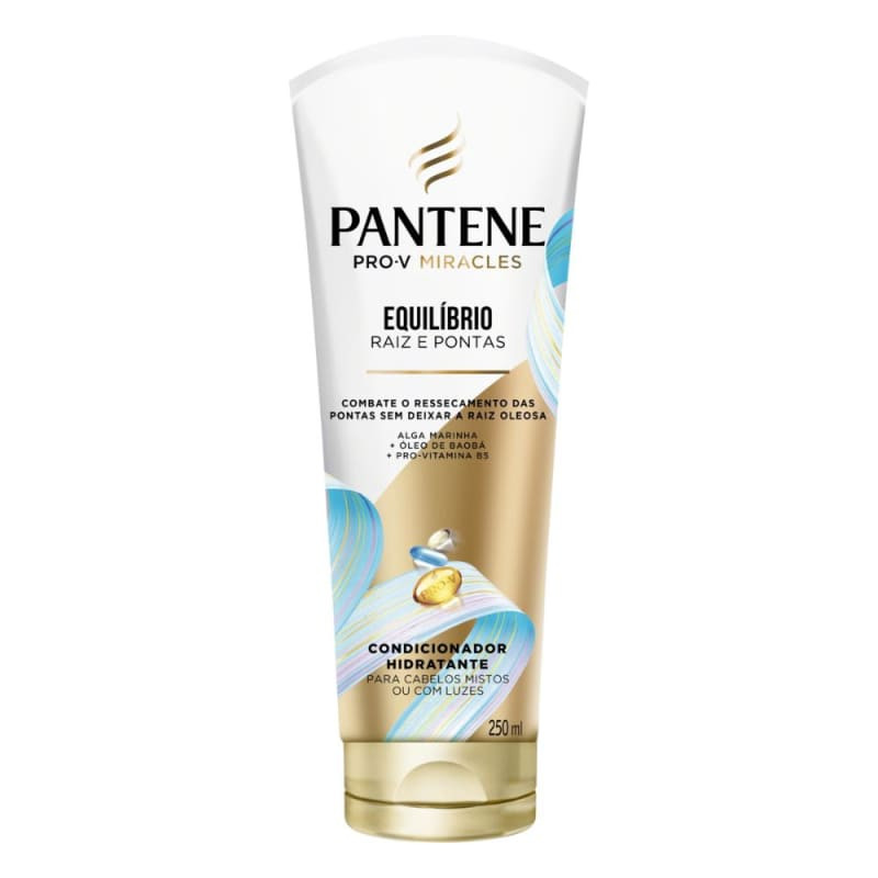 Condicionador Hidratante Pro-V Miracles Pantene Equilíbrio Raiz e Pontas Bisnaga 250ml | Beleza Na Web (BR)