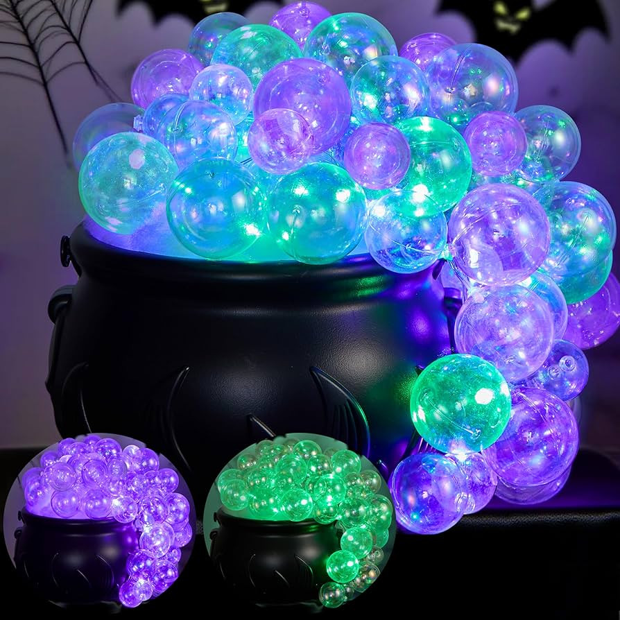 JOYIN Cauldron Halloween Decoration Indoor, Color Changeable 8 Glow Modes, LED Light Up Bubbling ... | Amazon (US)