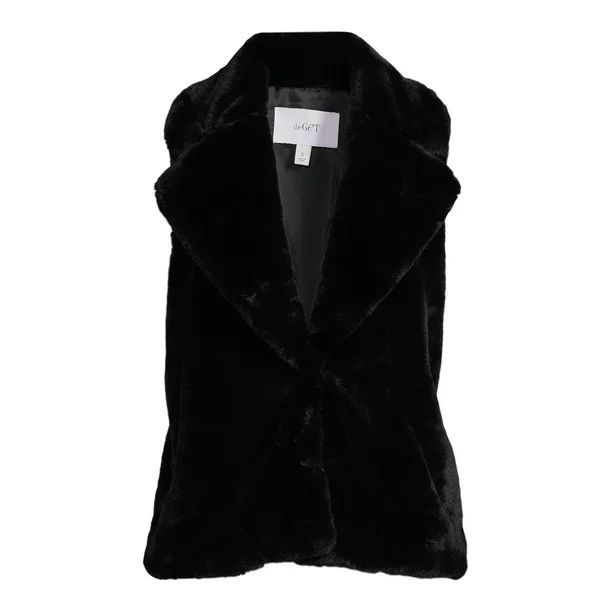 The Get Women's Faux Fur Vest - Walmart.com | Walmart (US)