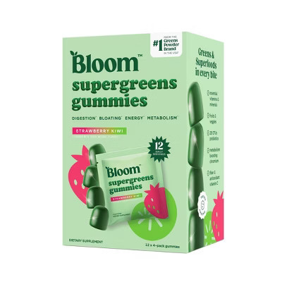 BLOOM NUTRITION Greens & Superfoods Supergreens Gummies - Strawberry Kiwi - 12 servings | Target