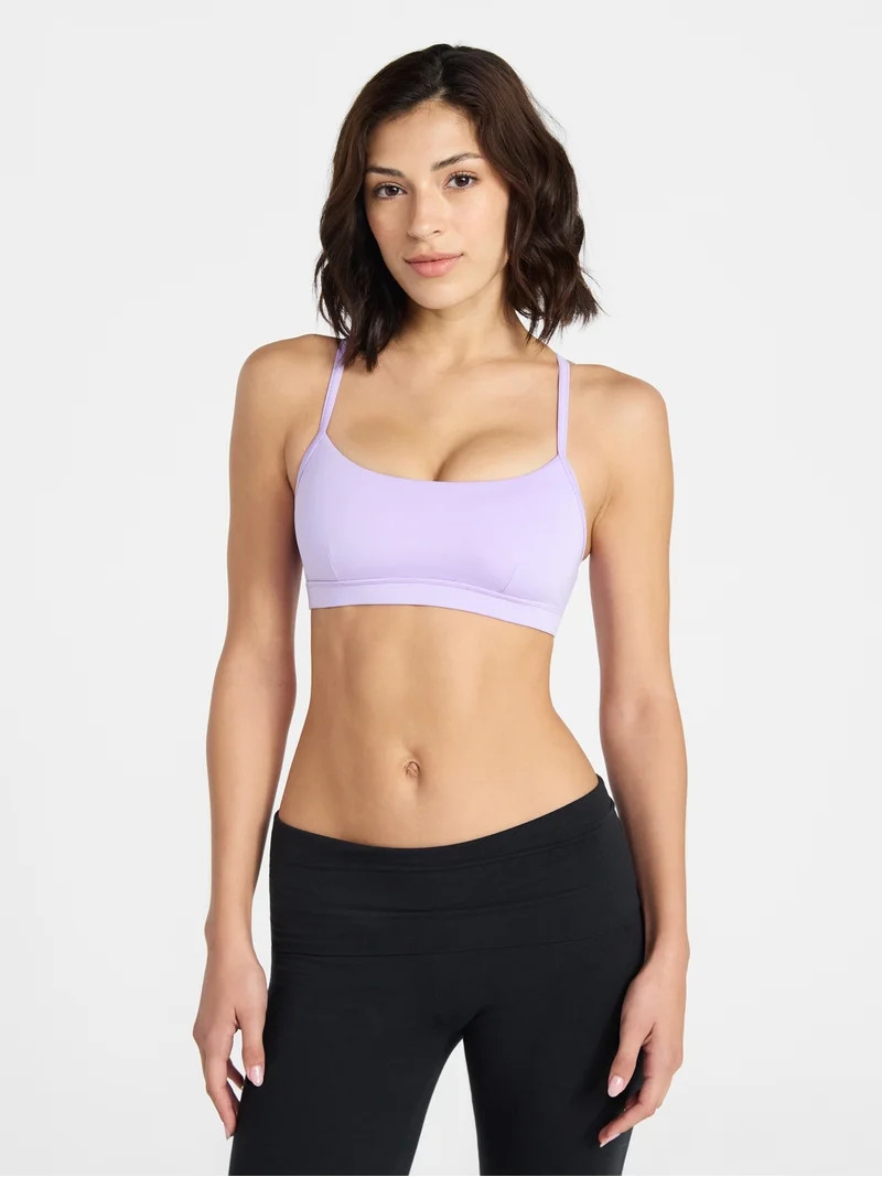 Avia Women's Strappy Scoop Sports Bra, Sizes XS-XXXL | Walmart (US)