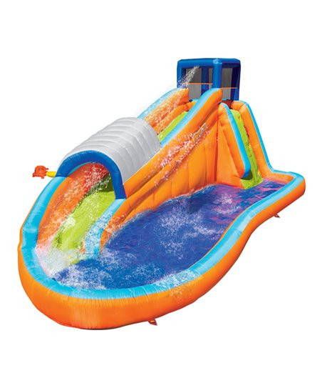 Banzai Orange Multicolor Surf Rider Inflatable Water Park | Zulily