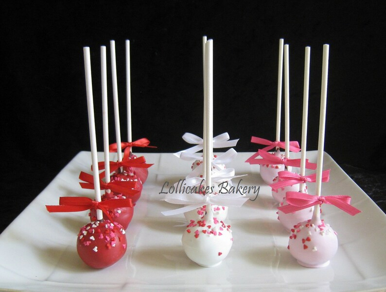 Valentine's Day Cake Pops: Premium Cake Pops, 1 Dozen, Valentine Cake Pops, Free Shipping | Etsy (US)