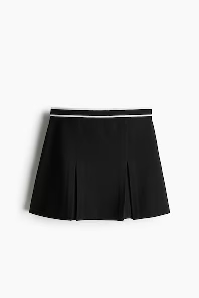 H & M - Knit A-Line Skirt - Black | H&M (US + CA)
