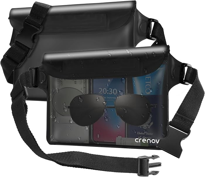 Waterproof Bag for Beach, Waterproof Pouch for Phone Passport Purse, Fanny Packs for Women, Float... | Amazon (US)