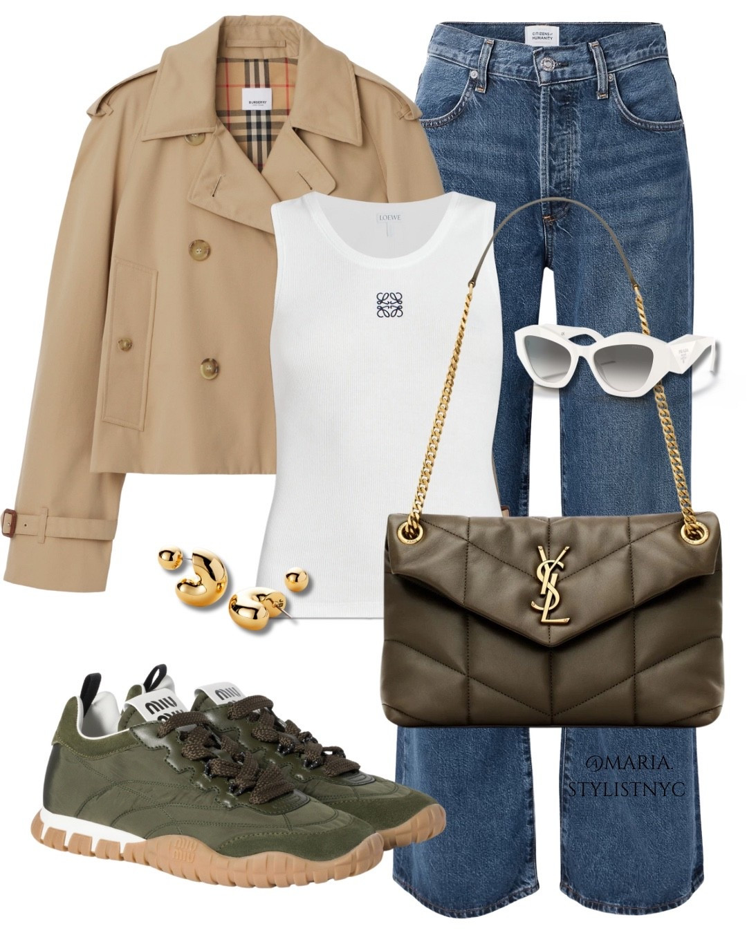 Cropped Trench Coat + Jeans + Sneakers 👟 Fall Outfit 🍁

#LTKStyleTip #LTKItBag #LTKSeasonal