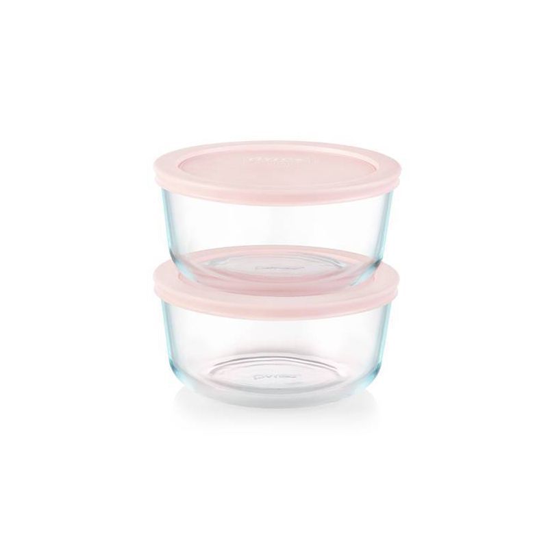 Pyrex 4pc 4 Cup Round Glass Food Storage Value Pack | Target