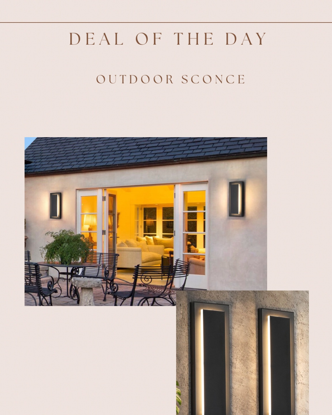 Such a great price for these modern & sleek style outdoor sconces 😍🙌🏻🙌🏻 on sale + extra 10% off coupon for prime members!

#LTKSaleAlert #LTKFindsUnder50 #LTKHome