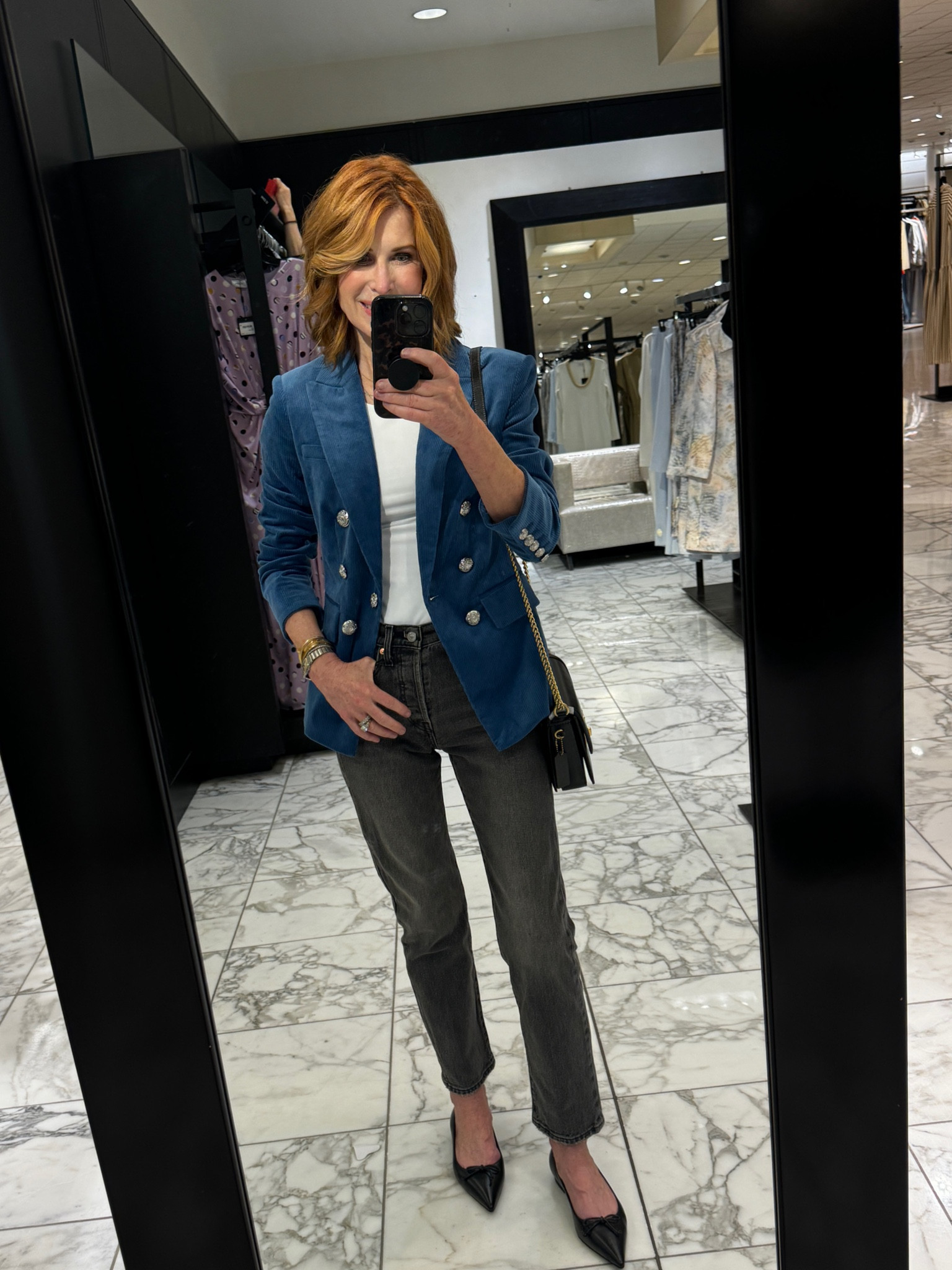 One of my favorite blazers of the #nsale. I adore this color! Shocked that I fell so hard for these jeans and ballet flats! I did! 

#LTKFindsUnder100 #LTKxNSale #LTKStyleTip