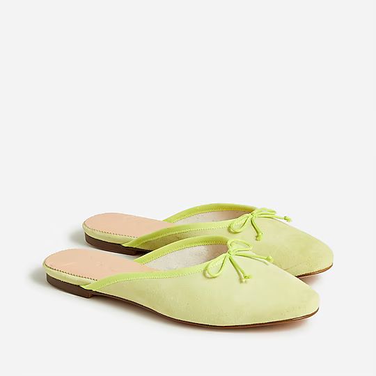 Zoe ballet mules in suede | J.Crew US