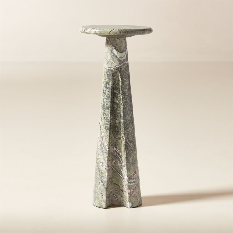 Ciccio Green Marble Side Table + Reviews | CB2 | CB2