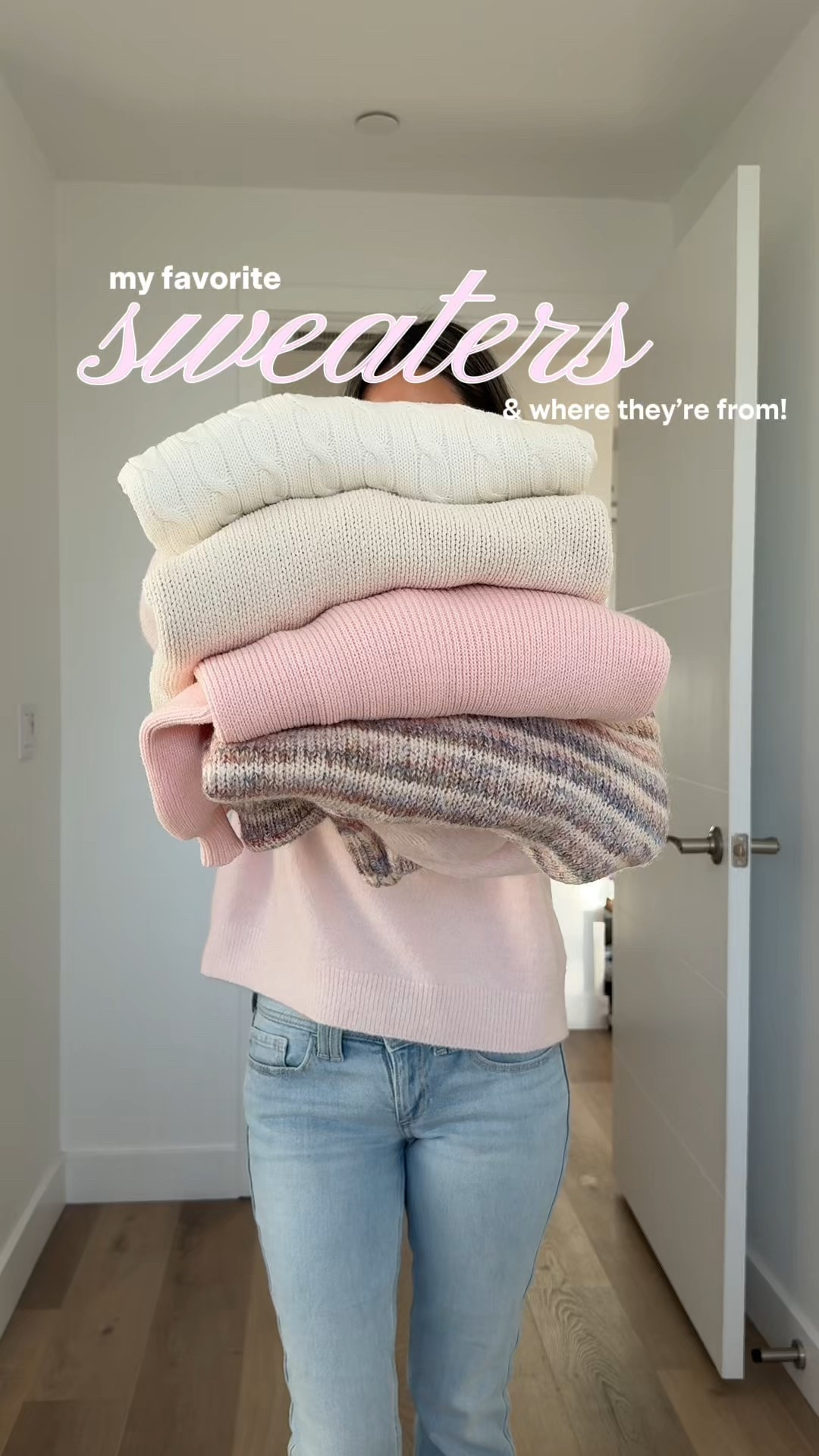 white and pink winter sweater collection! all under $100 too ;) 

linked similar for #1, #3!

winter sweaters, sweater try on, sweater collection, white sweaters, pink sweaters, holiday sweaters, brandy sweaters, oversized sweaters

#LTKStyleTip #LTKPetite #LTKFindsUnder100