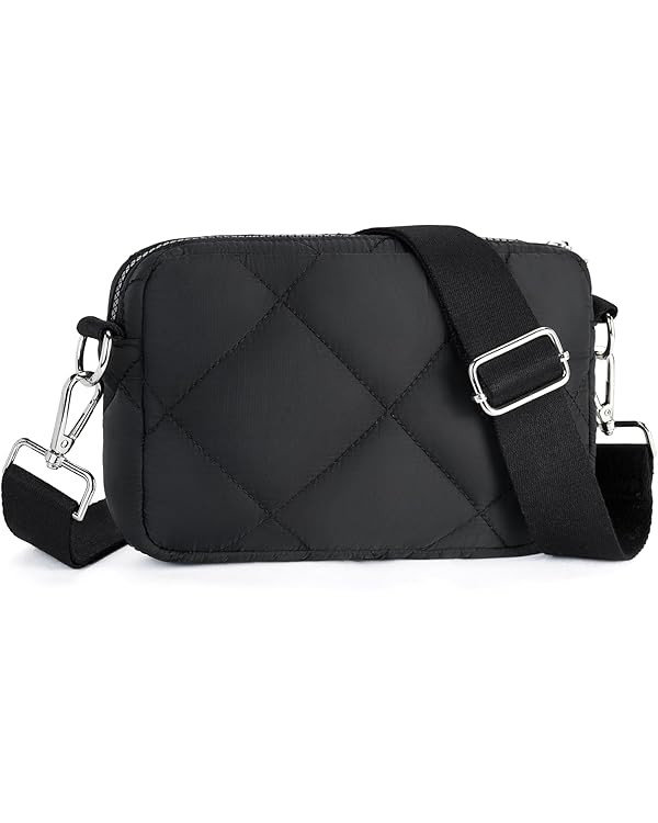 Telena Quilted Crossbody Bags for Women Puffer Bag Purse Lightweight Design Shoulder Bag | Amazon (US)