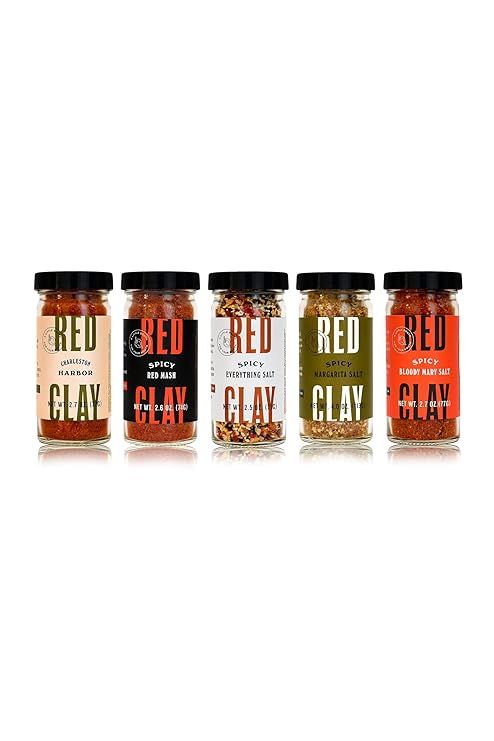 Amazon.com : Red Clay Spice It Up Gift Set, Southern Barbecue Rub and Seafood Seasoning, Spicy Ev... | Amazon (US)