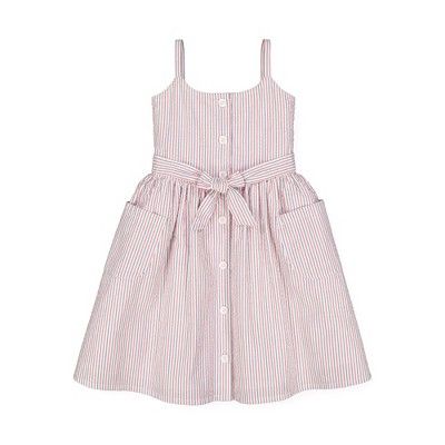 Hope & Henry Girls' Sleeveless Button Front Sun Dress, Kids | Target