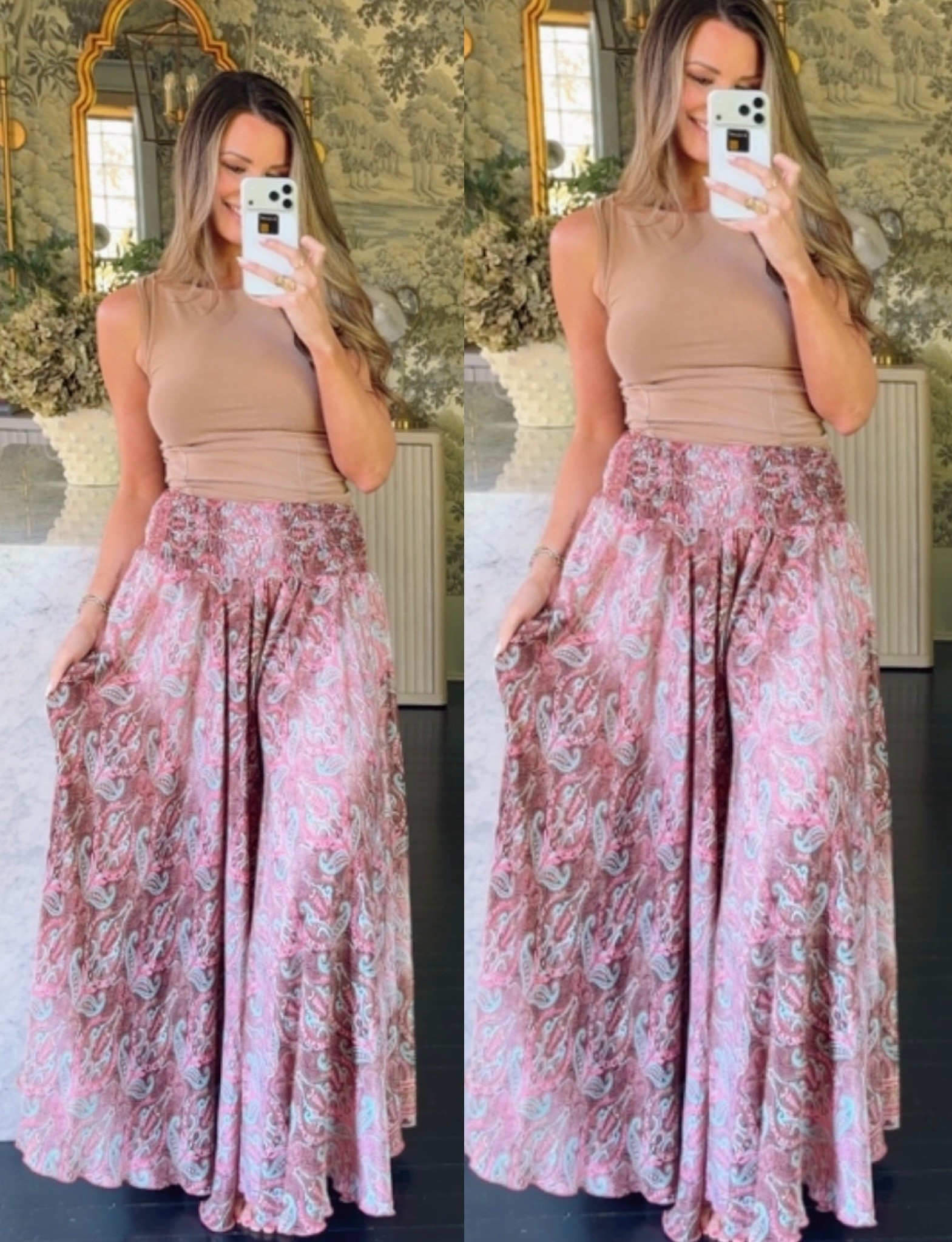 Favorite pants EVER!!! They’re available on shopaddisonswonderland.com (PALAZZO PANTS) 🩷 

#LTKootd #LTKTravel #LTKOver40