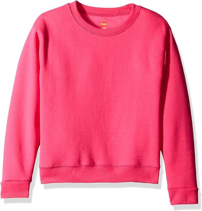 Hanes Girls' Big EcoSmart Graphic Sweatshirt | Amazon (US)