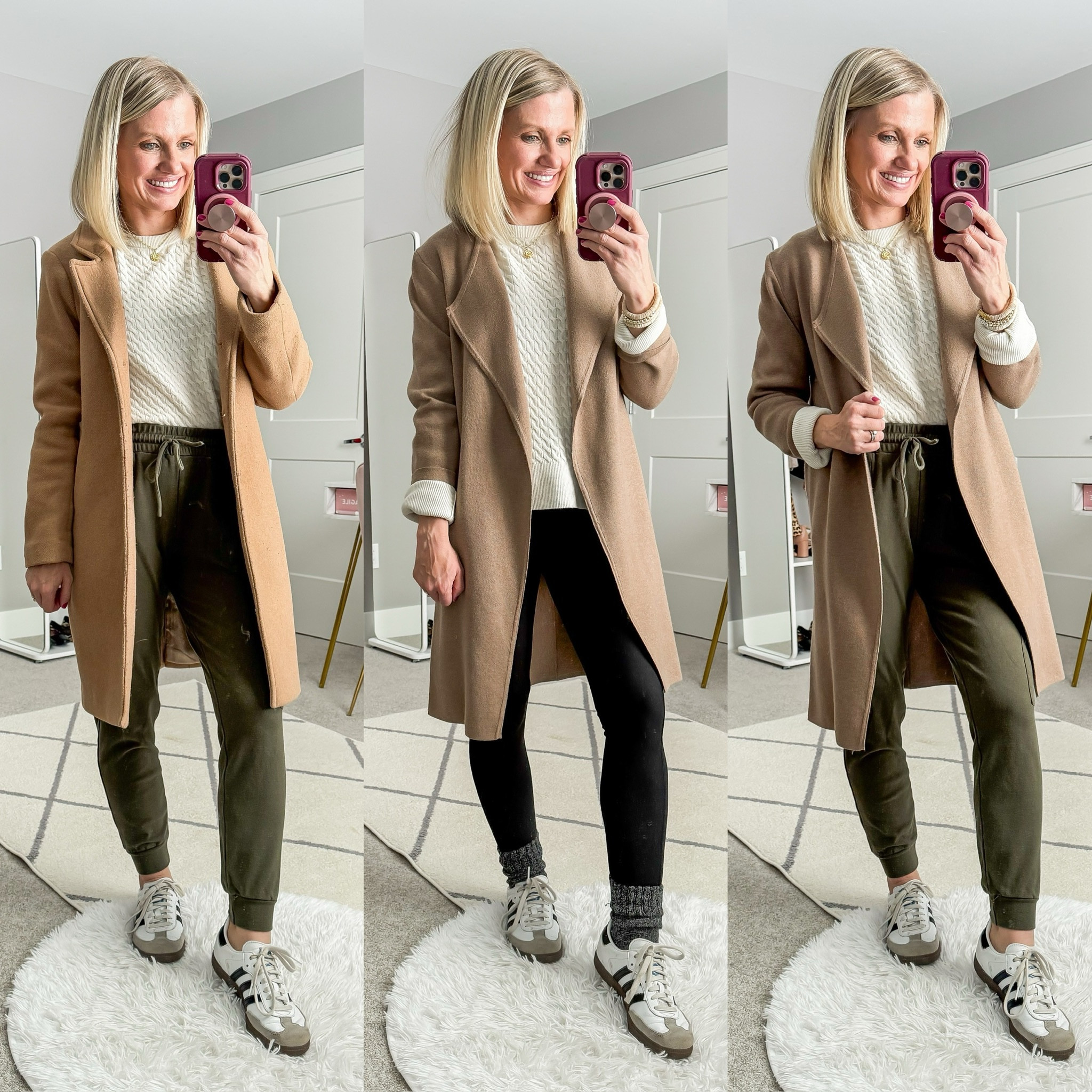 Winter mom capsule wardrobe outfits! More sizing and styling details can be found at thriftywifehappylife.com! 

#LTKSeasonal #LTKOver40 #LTKStyleTip