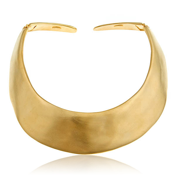 Kenneth Jay Lane Gold Collar  | HAUTEheadquarters | HAUTEheadquarters