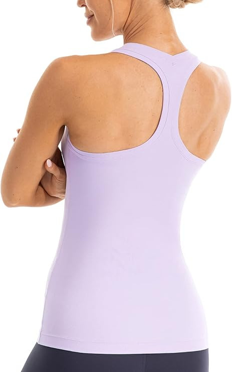 Ukaste Women's Studio Essential Racerback Tank Top Yoga Performance Workout Tops | Amazon (US)