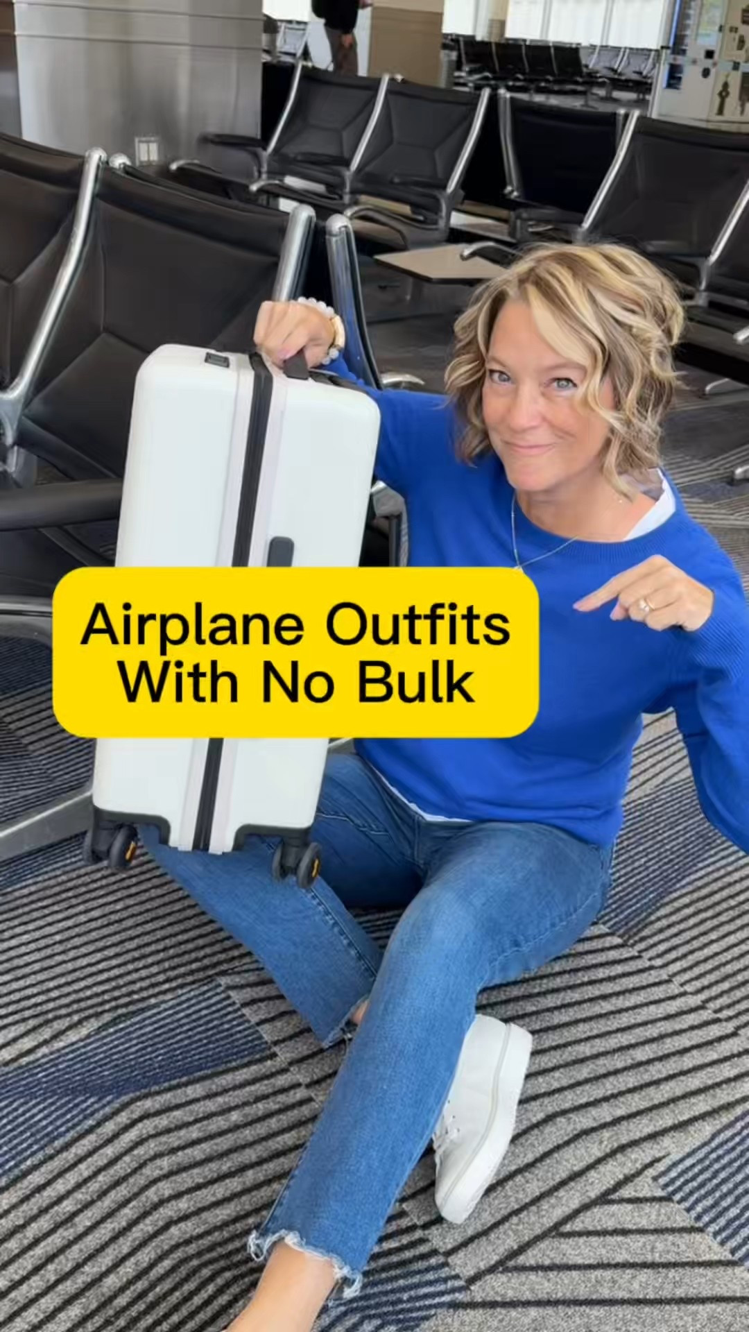 Airplane Seat Outfits With NO BULK 💙 
1. Cashmere cotton red scarf or a Reversible silk scarf
2. Short sleeve tee if you get hot during your flight.
3. Cashmere sweatshirt by Quince is a soft travel outfit top which regulates your body temperature while retaining your body heat. The Nordstrom cashmere is not itchy either and on major sale! I am over 50 wearing size large in the sweaters. I am 5’8” size 10. #styleover50 #traveloutfit #airportstyle midlife travel style @nordstrom @onequince 

#LTKOver40 #LTKTravel #LTKSaleAlert