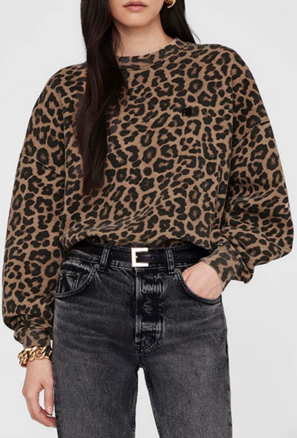 Leopard sweatshirt 
Anine Bing 

#LTKHoliday #LTKGiftGuide