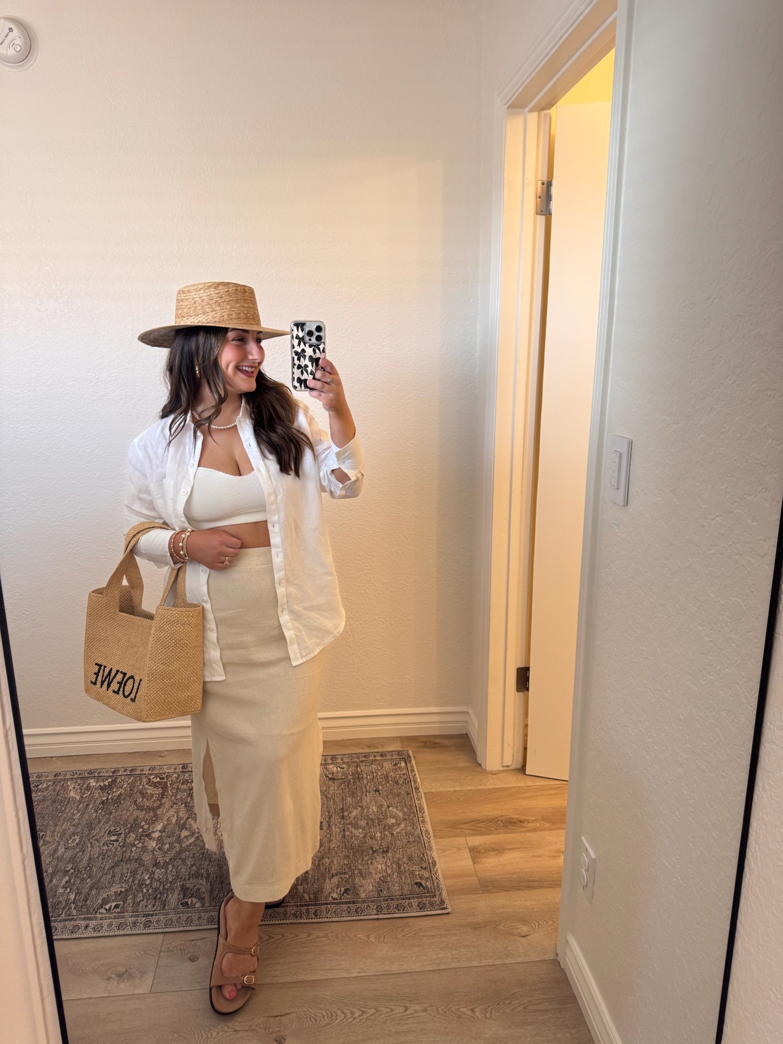 Resortwear outfit! 
Summer vacation outfit! 

Classic white button down 
Petite friendly linen skirt size small

5'0" 140lbs 


#LTKPetite #LTKTravel #LTKFindsUnder50