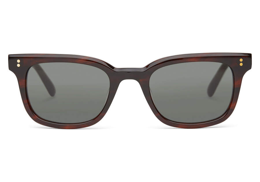 Ashtyn Caramel Striated Handcrafted Sunglasses | Toms Americas