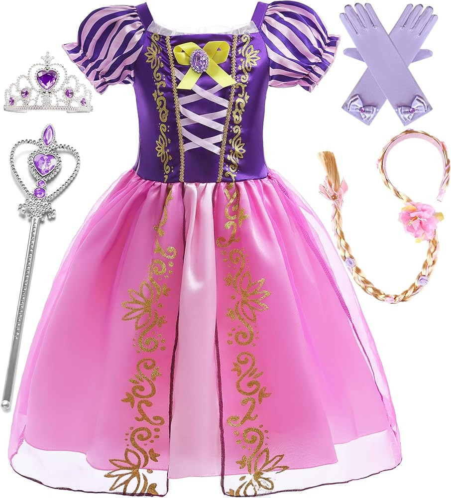 Princess Dresses Girls Costumes Birthday Party Halloween Costume Cosplay Dress up for Little Girl... | Amazon (US)