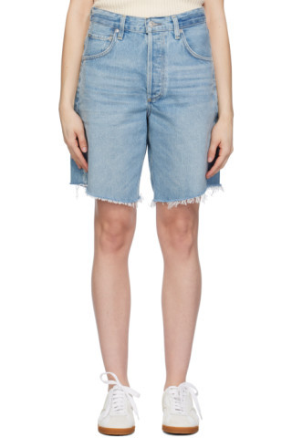 Citizens of Humanity - Blue Ayla Denim Shorts | SSENSE