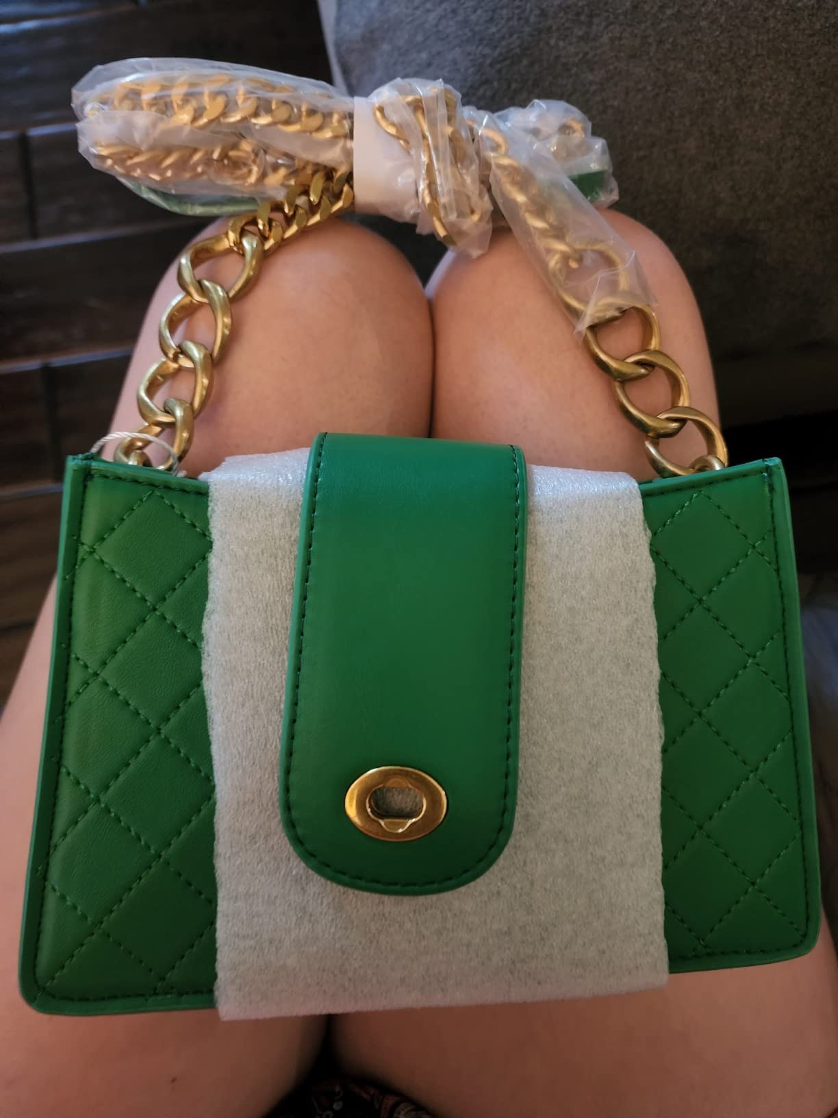 Scarleton Crossbody Bags for Women, Quilted Shoulder Bag Purse, Gold Chain Crossbody Bag Purses f... | Amazon (US)