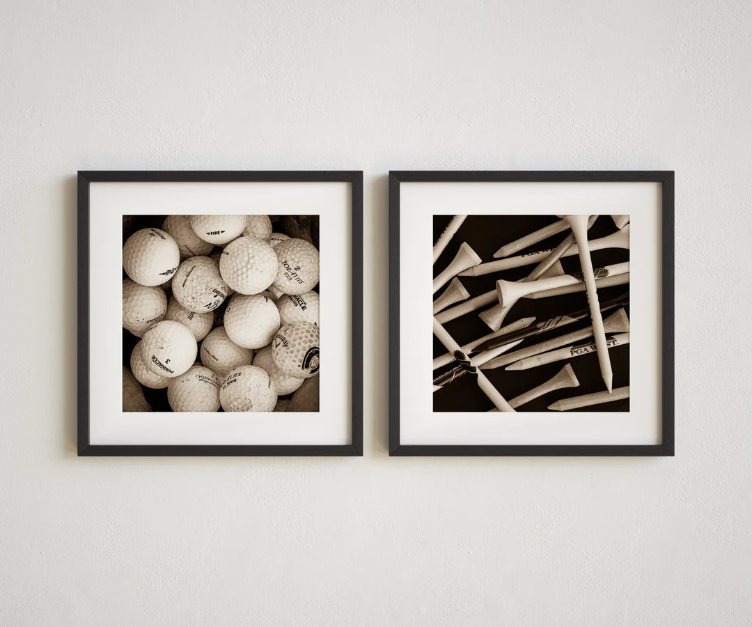 Golf Art Print Set, Golf Photography, Sports Pictures, Teen Room Deco Sports Art Golf Balls Tees ... | Etsy (US)