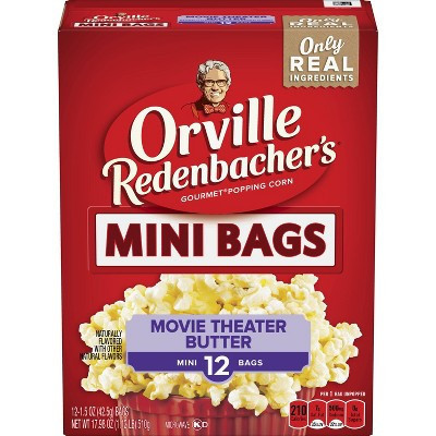 Orville Redenbachers Mini Movie Theater Butter Microwave Popcorn - 12ct/17.98oz | Target
