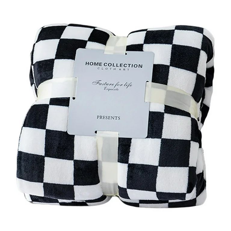 Fusipu Throw Blankets Checkerboard Grid Chessboard Warmer Comfort Plush Reversible Cozy Decor for... | Walmart (US)